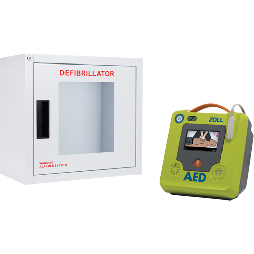 Ensemble armoire murale et d&eacute;fibrillateur AED 3, Semi-automatique, Anglais, Classe 4 M & M Nord Ouest Inc