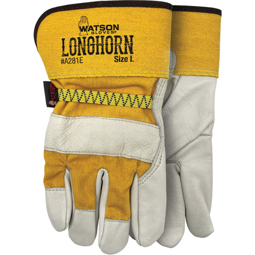 Longhorn Fitters Gloves, X-Large, Grain Cowhide Palm M & M Nord Ouest Inc