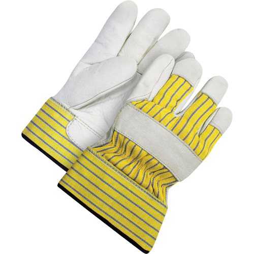 Lined Fitter's Gloves with Safety Cuff, 2X-Large, Grain Cowhide Palm, Acrylic-Pile Inner Lining M & M Nord Ouest Inc