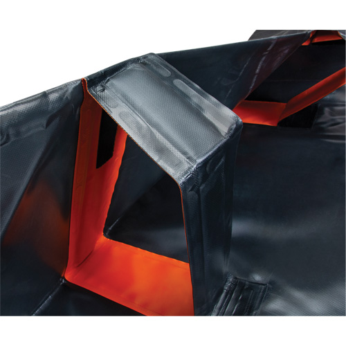 Berme d&eacute;ployable &agrave; mur IBX, Capacit&eacute; 4488 gal. US, 12' la x 50' lo x 12" h, Support &agrave; encliqueter M & M Nord Ouest Inc