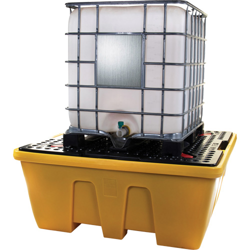 IBC Spill Pallet, 333 US gal. Spill Capacity, 66" x 66" x 27.5" M & M Nord Ouest Inc