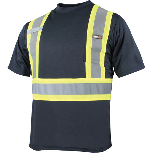 Quick Dry Short Sleeves T-Shirt, Polyester, Small, Navy Blue M & M Nord Ouest Inc