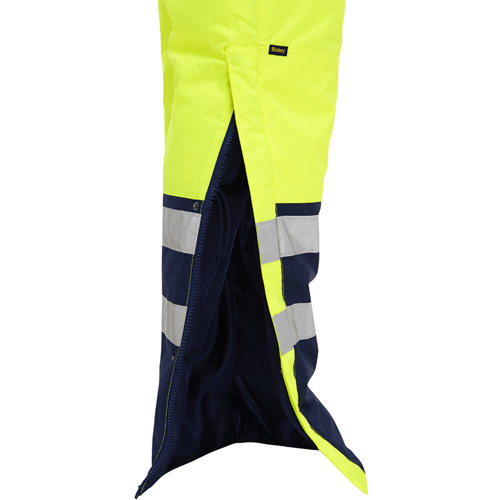 Salopette pour le froid extr&ecirc;me Bisley, Polyester, Petit, Jaune lime haute visibilit&eacute; M & M Nord Ouest Inc