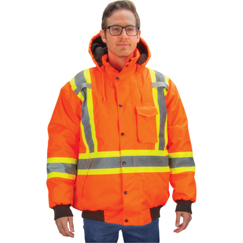 Waterproof 7-in-1 Winter Parka, High Visibility Orange, Large M & M Nord Ouest Inc