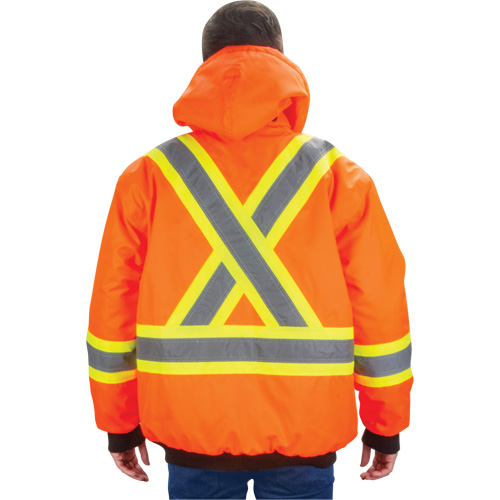 Waterproof 7-in-1 Winter Parka, High Visibility Orange, Large M & M Nord Ouest Inc