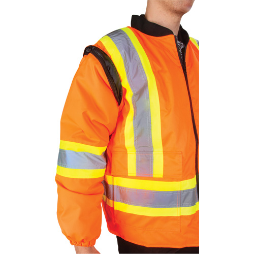 Waterproof 7-in-1 Winter Parka, High Visibility Orange, Large M & M Nord Ouest Inc
