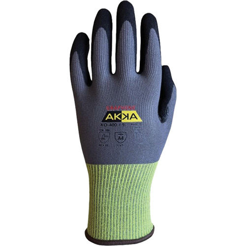 Gants r&eacute;sistants &agrave; la coupe interm&eacute;diaires KO-400, Taille 6, Calibre 15, Rev&ecirc;tement Nitrile, Enveloppe en Nylon/PEHP/Spandex/Graph&egrave;ne, ASTM ANSI niveau A4/EN 388 niveau D M & M Nord Ouest Inc