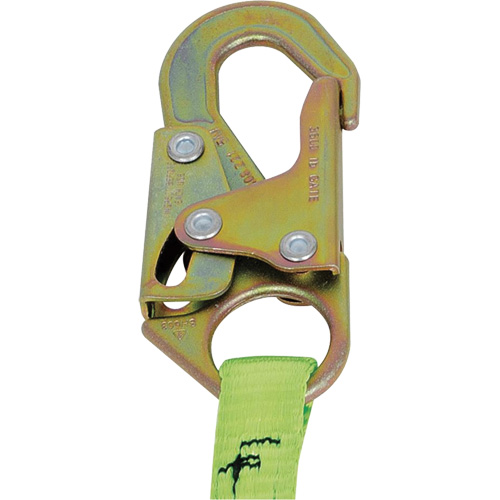 SA-5405-4 Shock Absorbing Lanyard, 4', Snap Hook Center, Snap Hook Leg Ends, Polyester M & M Nord Ouest Inc