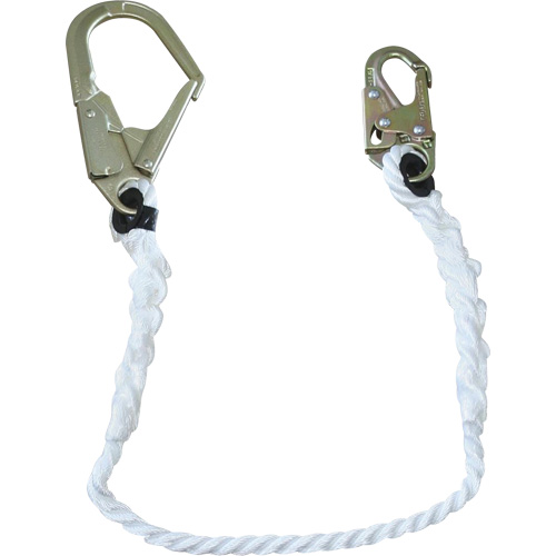 LAN-1242-4 5/8" Restraint Rope Lanyard, 1 Legs, 4', CSA Class A M & M Nord Ouest Inc