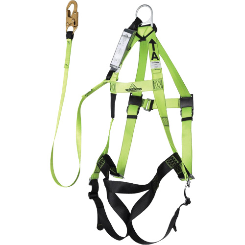 FBH-10000A6440-4 4' Class A Harness & Lanyard with 350 lbs. Capacity, Harness/Lanyard Combo M & M Nord Ouest Inc