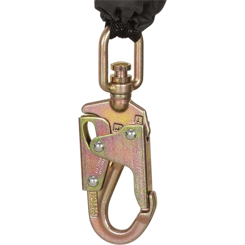SRL-73302-10LE Self-Retracting Lifeline, 10', Galvanized Steel, Swivel M & M Nord Ouest Inc