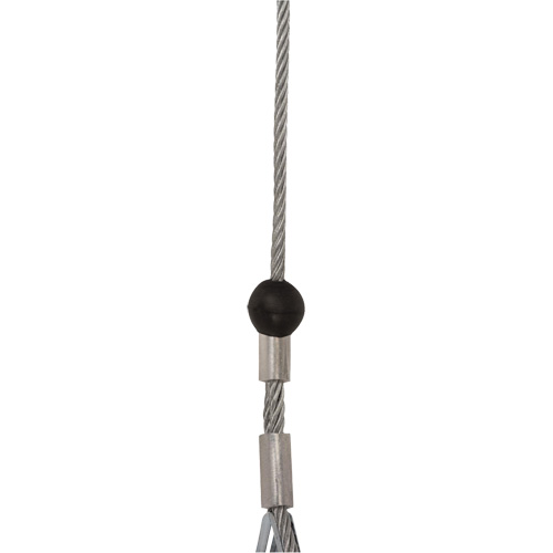 SRL-73302-20LE Cordage de s&eacute;curit&eacute; autor&eacute;tractable, 20', Acier galvanis&eacute;, Pivotant M & M Nord Ouest Inc