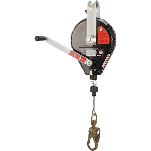 SRL-73303-60 Cable Self-Retracting Lifeline with Recovery, 60', Galvanized Steel, Swivel M & M Nord Ouest Inc