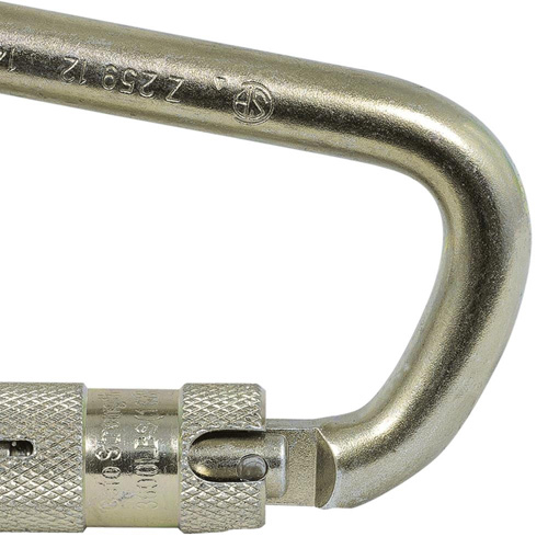 CP-03015-1 Zinc Plated Carabiner with 1" Gate Opening, Steel M & M Nord Ouest Inc