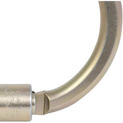 CP-04011-1 Zinc Plated Carabiner with 2" Gate Opening, Steel M & M Nord Ouest Inc