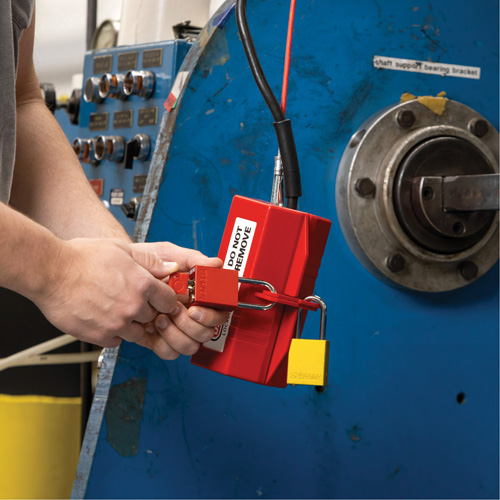 Velocity Plus Safety Lockout Padlock, Orange, Keyed Alike, Aluminum, 1-1/2" Width M & M Nord Ouest Inc