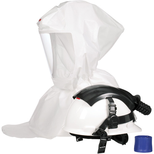 Cagoule pour peintre Versaflo s&eacute;rie S S-767 avec voile interne et casque, Standard, Casque rigide, Bavette Simple M & M Nord Ouest Inc
