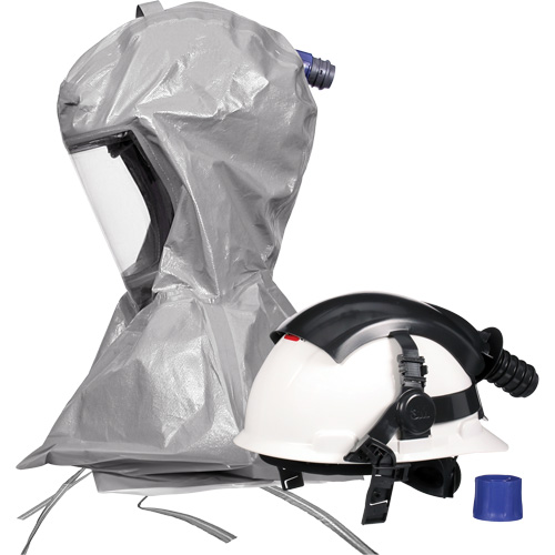 Cagoule Versaflo s&eacute;rie S S-867 avec voile interne &agrave; coutures scell&eacute;es et casque, Standard, Casque rigide, Bavette Simple M & M Nord Ouest Inc