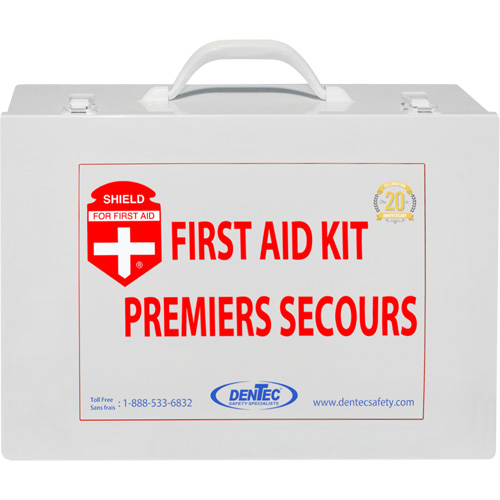 Trousse de premiers soins Shield, R&eacute;pond ou surpasse la norme CSA Z1220-24 type 3 environnements &agrave; haut risque, Grand (51-100 travailleurs) M & M Nord Ouest Inc