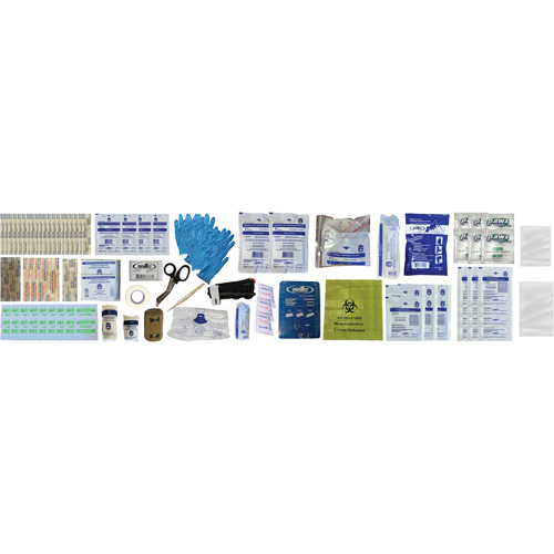 Trousse de premiers soins Shield, R&eacute;pond ou surpasse la norme CSA Z1220-24 type 3 environnements &agrave; haut risque, Petit (2-25 travailleurs) M & M Nord Ouest Inc