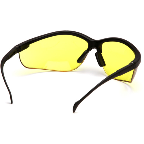 Lunettes de s&eacute;curit&eacute; &agrave; demi-monture Venture II, Lentille Ambr&eacute;e, ANSI Z87+/MCEPS GL-PD 10-12/R&eacute;pond ou surpasse la norme CSA Z94.3 M & M Nord Ouest Inc