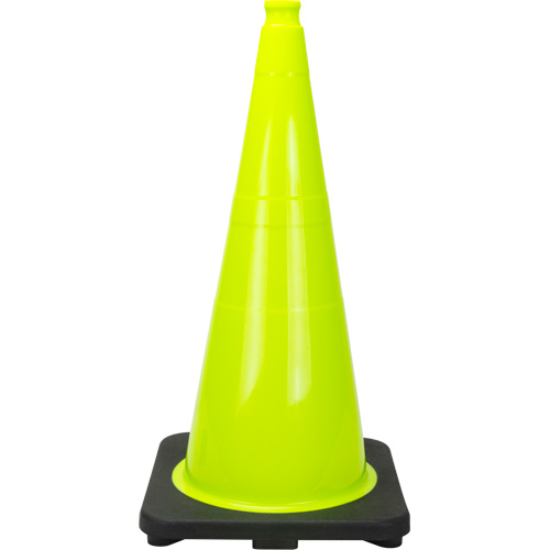 Premium Traffic Cone, 28", Lime Green M & M Nord Ouest Inc