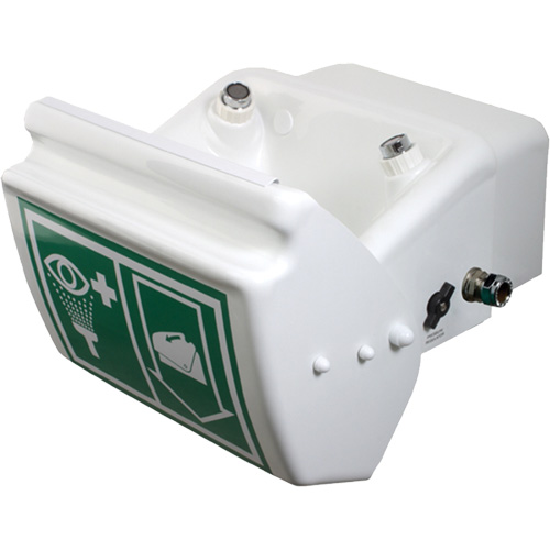 Eye/Face Wash, Wall-Mount Installation, Plastic Bowl M & M Nord Ouest Inc