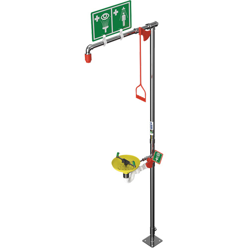 Combination Shower with Open ABS Bowl & Top Inlet, Pedestal M & M Nord Ouest Inc