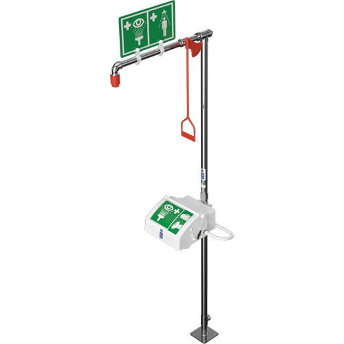 Douche combin&eacute;e avec cuvette ferm&eacute;e en ABS et entr&eacute;e sup&eacute;rieure, Socle M & M Nord Ouest Inc