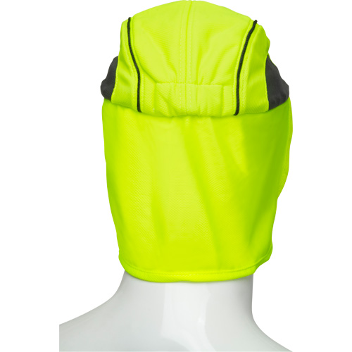 Chapeaux de refroidissement avec voiles pour le cou, Lime haute visibilit&eacute; M & M Nord Ouest Inc