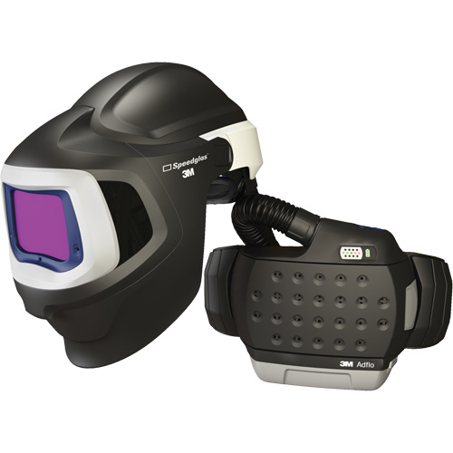 Syst&egrave;me de protection respiratoire &agrave; &eacute;puration d'air motoris&eacute; haute efficacit&eacute; Adflo avec masque de soudage 9100 MP Speedglas, Masque de soudage, Pile Lithium-ion M & M Nord Ouest Inc