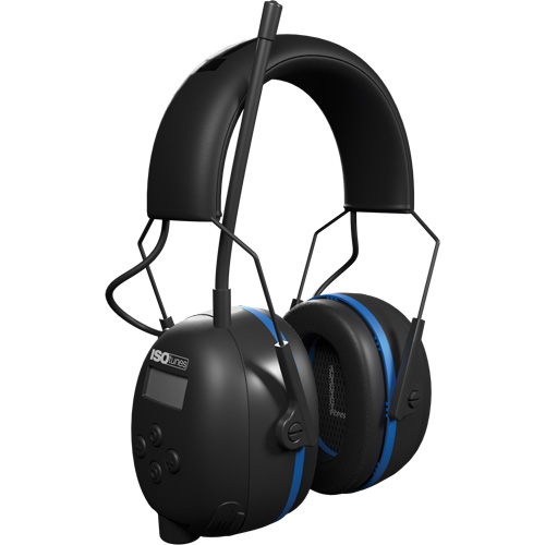 Black & Blue Air Defender AM/FM BT Earmuffs, Headband Style, 25 dB M & M Nord Ouest Inc