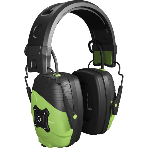 Safety Green Link Aware Bluetooth Earmuffs, Headband Style, 25 dB M & M Nord Ouest Inc