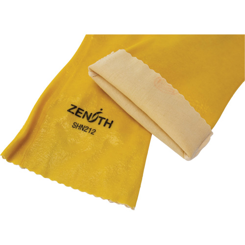 Rough-Finish Chemical-Resistant Gloves, Size 9, 14" L, PVC, Interlock Inner Lining, 47-mil M & M Nord Ouest Inc