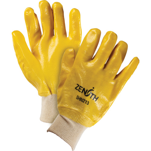 Gants &agrave; fini rugueux et r&eacute;sistants aux produits chimiques, Taille 9, 10" lo, PVC, Doublure en Interlock, 47-mil M & M Nord Ouest Inc