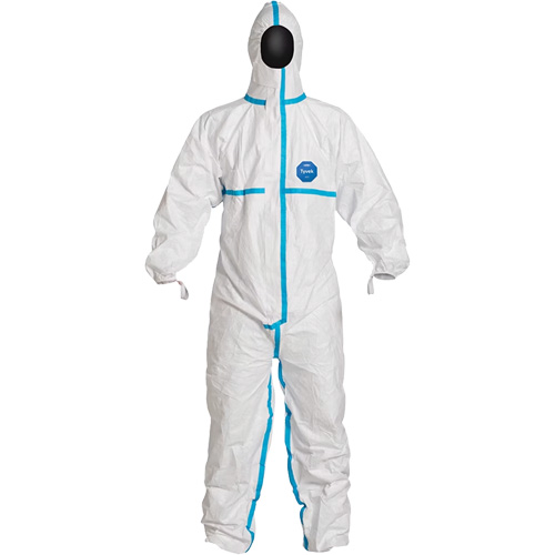 Hooded Coveralls, X-Large, White, Tyvek&reg; 600 M & M Nord Ouest Inc