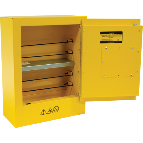 Armoire de s&eacute;curit&eacute; miniature pour produits inflammables, 2 gal., 1 Porte(s), 17" La x 22" h x 8" p M & M Nord Ouest Inc