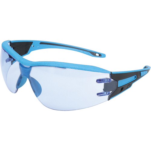 Captain Metal Detectable Rimless Safety Glasses, Light Blue Lens, Anti-Fog/Anti-Scratch, ANSI Z87+/Meets/Exceeds CSA Z94.3 M & M Nord Ouest Inc