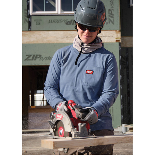 T-shirt &agrave; manches longues avec poches GRIDIRON, Femmes, T-petit, Bleu M & M Nord Ouest Inc