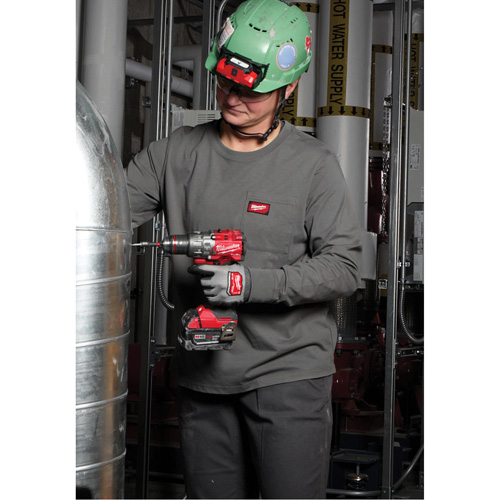 T-shirt &agrave; manches longues avec poches GRIDIRON, Femmes, T-petit, Bleu M & M Nord Ouest Inc