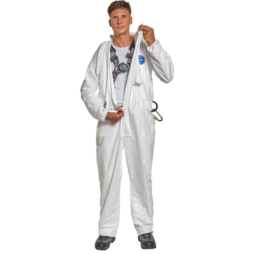 Harness-Compatible Disposable Coverall, Small, White, Tyvek&reg; 500 M & M Nord Ouest Inc