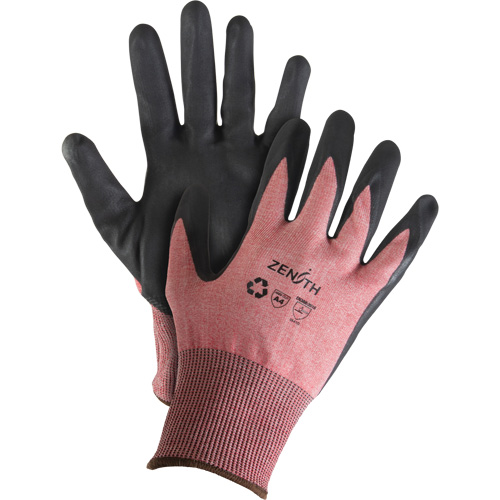 Gants &eacute;cologiques, l&eacute;gers, et r&eacute;sistants &agrave; la coupe, &agrave; haute dext&eacute;rit&eacute;, Taille 10, Calibre 18, Rev&ecirc;tement Mousse de nitrile, Enveloppe en Acier inoxydable/PEHP/rPET, ASTM ANSI niveau A4 M & M Nord Ouest Inc
