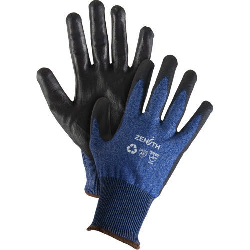 Eco-Friendly Stretch Cut-Resistant Gloves, Size 11, 18 Gauge, Polyurethane Coated, Stainless Steel/HPPE/RPET Shell, ASTM ANSI Level A5 M & M Nord Ouest Inc