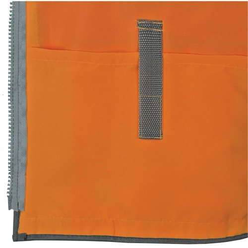 Pioneer Mesh Back Zip Front Surveyor Safety Vest, High Visibility Orange, Small, Polyester M & M Nord Ouest Inc