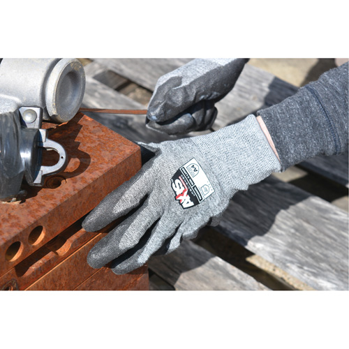 RWG566 AXIS Cut Protection Touchscreen Work Glove, Size Small, 18 Gauge, Polyurethane Coated, Stainless Steel/HPPE Shell, ASTM ANSI Level A5/EN 388 Level E M & M Nord Ouest Inc