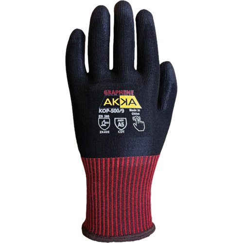 Gants de protection &eacute;lev&eacute;e contre la coupe KOP-500, Taille 11, Calibre 13, Rev&ecirc;tement Polyur&eacute;thane, Enveloppe en Nylon/PEHP/Spandex/Graph&egrave;ne, ASTM ANSI niveau A5/EN 388 niveau E M & M Nord Ouest Inc