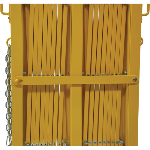 Barri&egrave;re extensible, 84" h x 20' lo, Jaune M & M Nord Ouest Inc