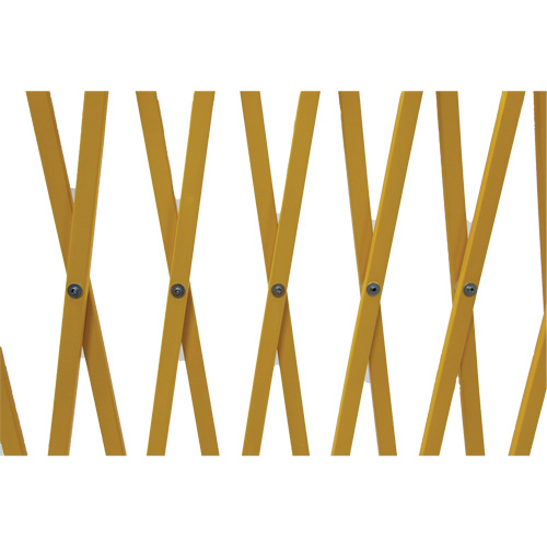 Barri&egrave;re extensible, 84" h x 20' lo, Jaune M & M Nord Ouest Inc