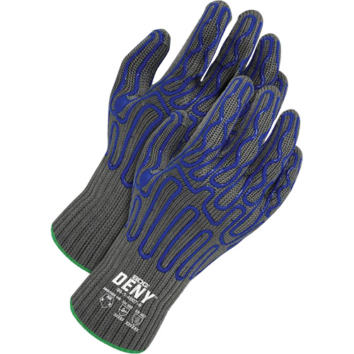 Deny&reg; Coated Cut-Resistant Food Contact Gloves, Size 8, 7 Gauge, Silicone Coated, HPPE Shell, ASTM ANSI Level A9/EN 388 Level F M & M Nord Ouest Inc