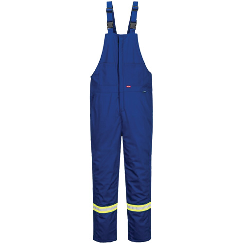 Bizflame&reg; 88/12 Insulated Bib Pants, Cotton/Nylon, Small, Blue M & M Nord Ouest Inc